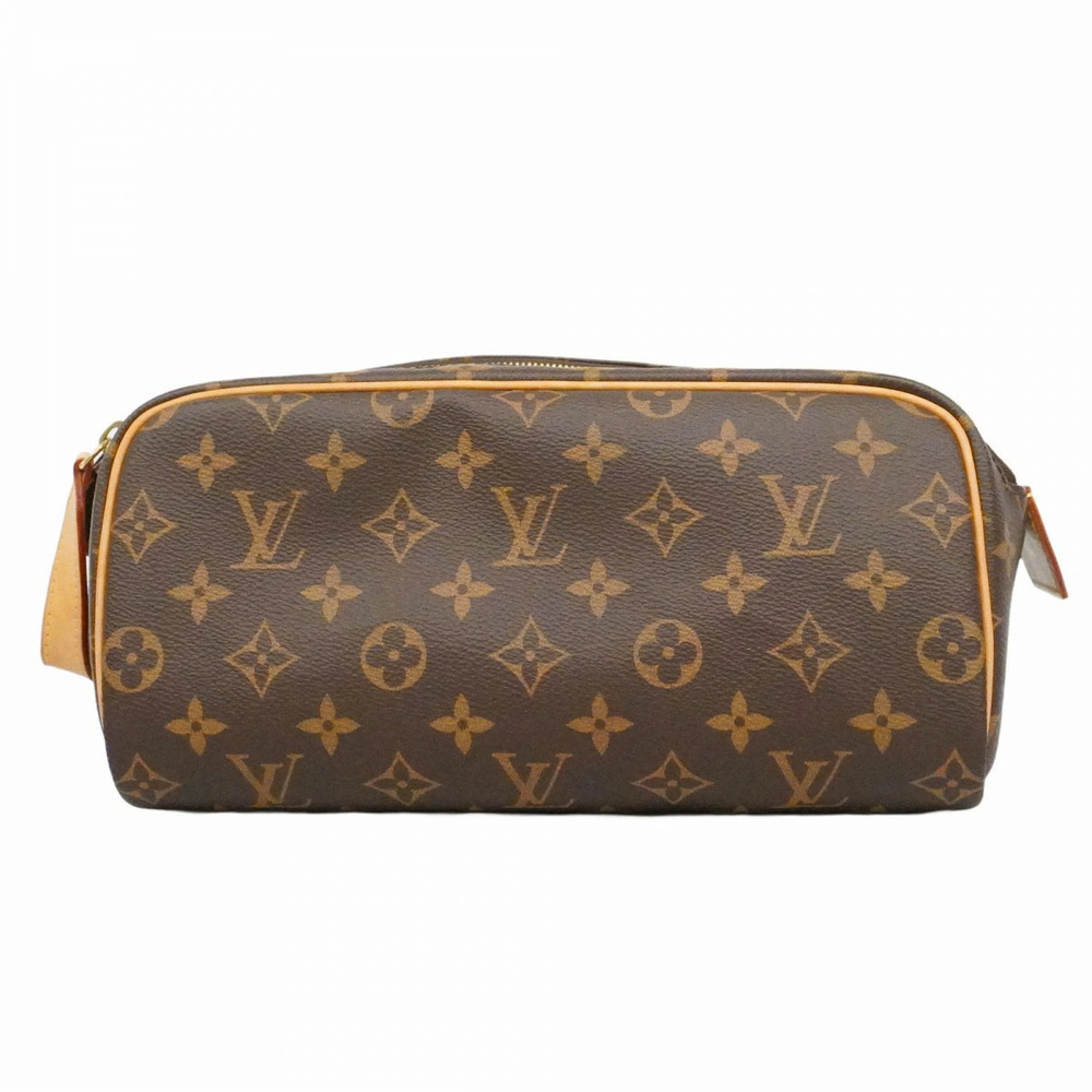 Vuitton Clutch Bag Monogram Dopp Kit Brown